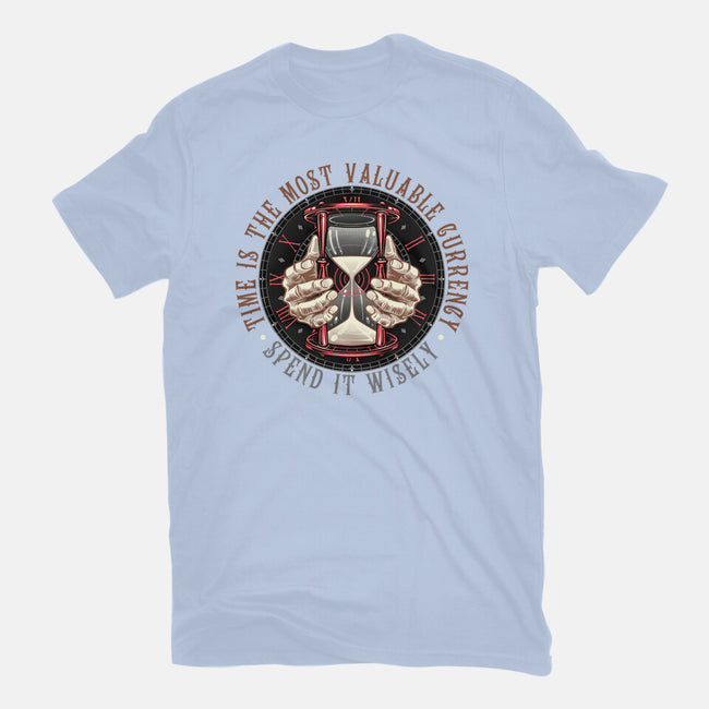 Time Is Currency-Womens-Fitted-Tee-momma_gorilla