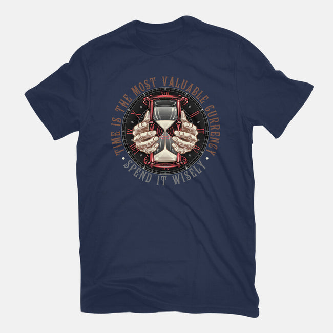 Time Is Currency-Womens-Fitted-Tee-momma_gorilla