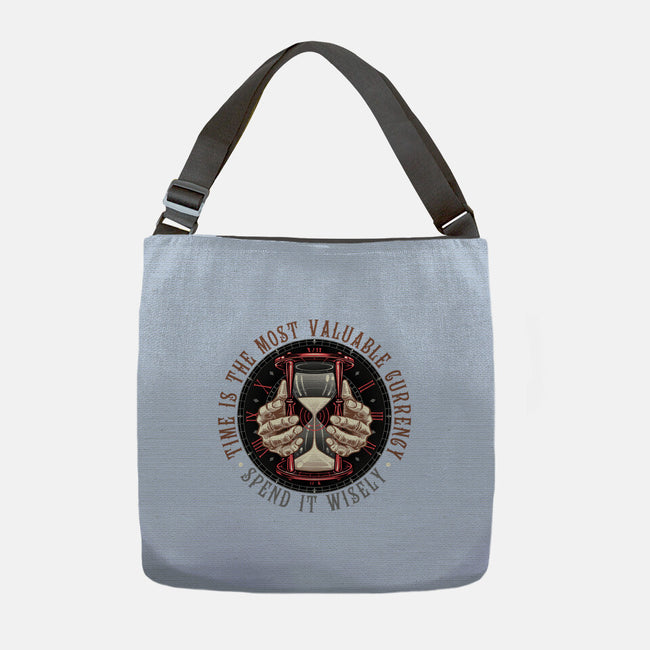 Time Is Currency-None-Adjustable Tote-Bag-momma_gorilla