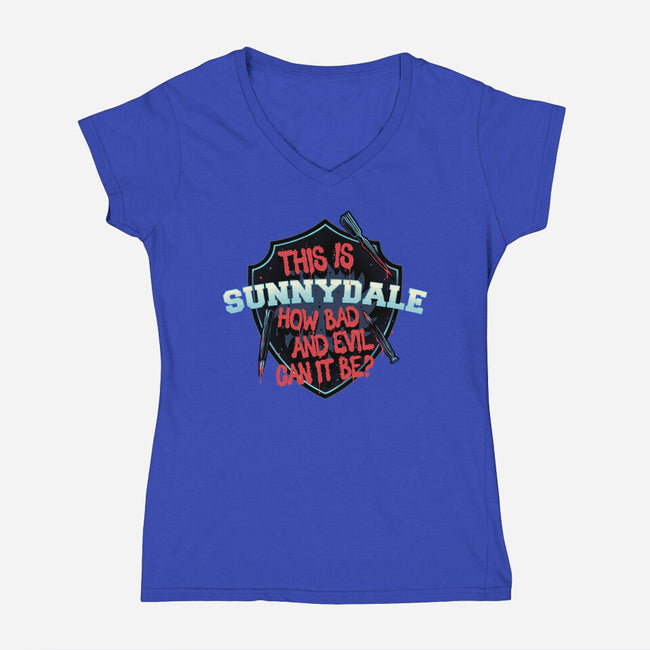 This Is Sunnydale-Womens-V-Neck-Tee-momma_gorilla