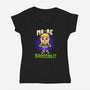 More Broccoli-Womens-V-Neck-Tee-Vallina84
