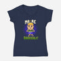 More Broccoli-Womens-V-Neck-Tee-Vallina84