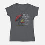 Survive Today-Womens-V-Neck-Tee-Claudia