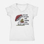 Survive Today-Womens-V-Neck-Tee-Claudia