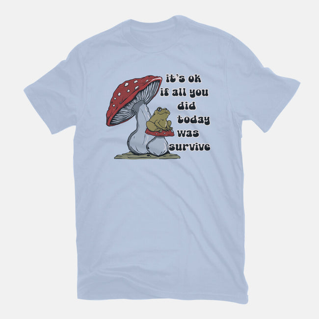 Survive Today-Womens-Fitted-Tee-Claudia