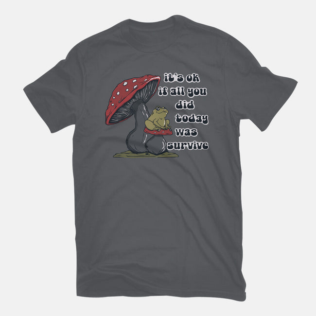 Survive Today-Womens-Fitted-Tee-Claudia
