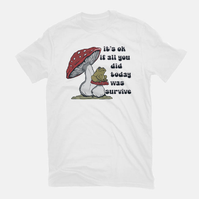 Survive Today-Womens-Fitted-Tee-Claudia