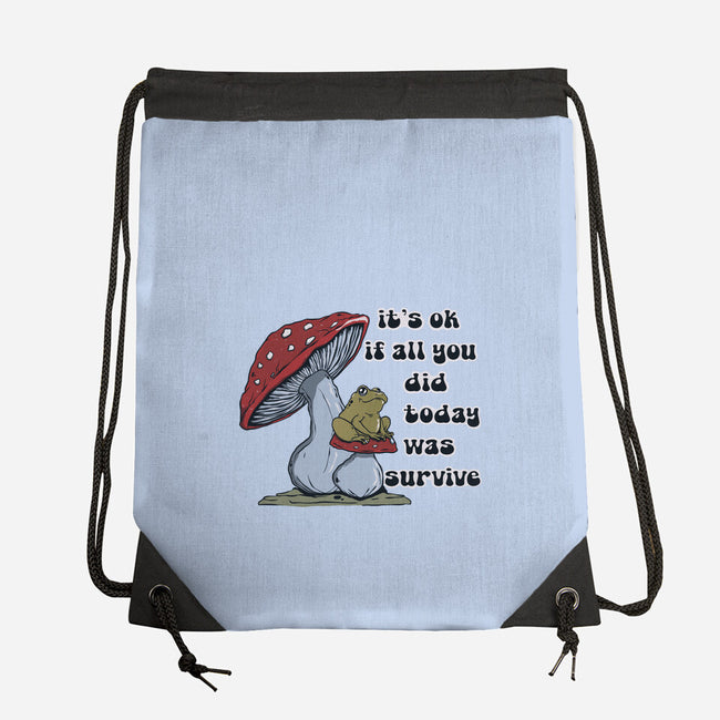 Survive Today-None-Drawstring-Bag-Claudia