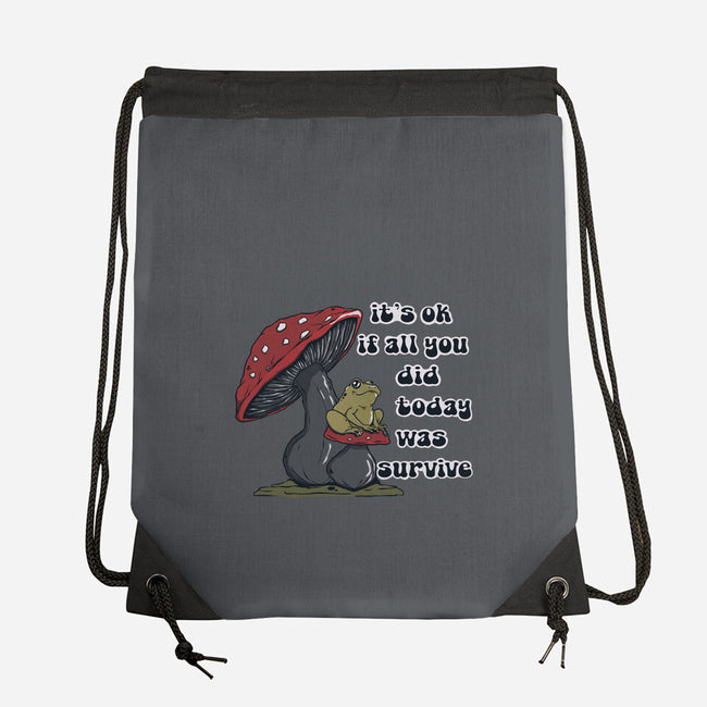Survive Today-None-Drawstring-Bag-Claudia