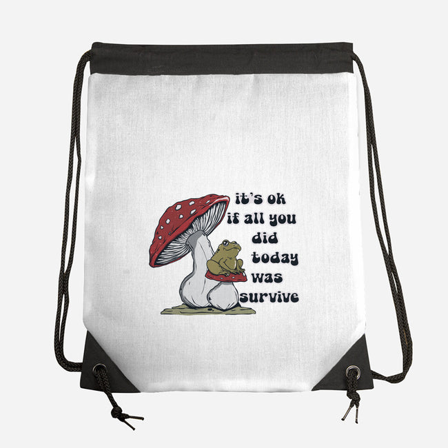 Survive Today-None-Drawstring-Bag-Claudia
