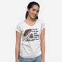 Survive Today-Womens-V-Neck-Tee-Claudia
