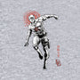 Scarlet Vigilante Sumi-E-Womens-V-Neck-Tee-Astrobot Invention