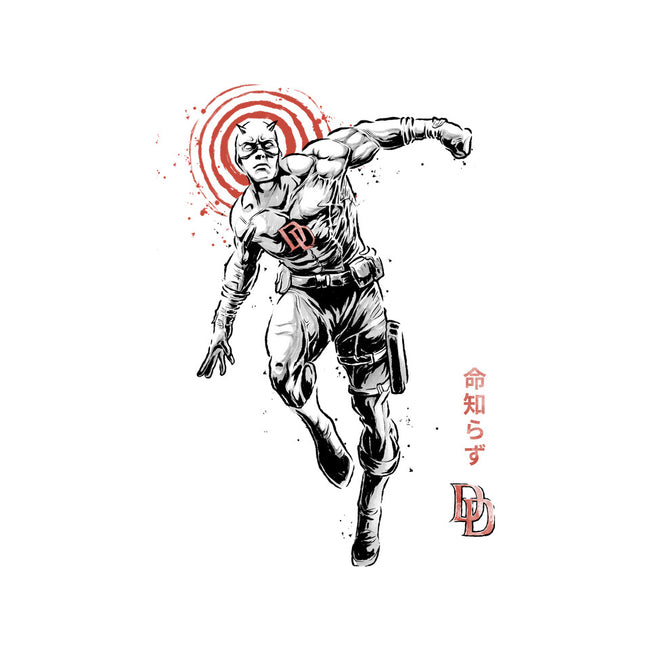 Scarlet Vigilante Sumi-E-None-Drawstring-Bag-Astrobot Invention