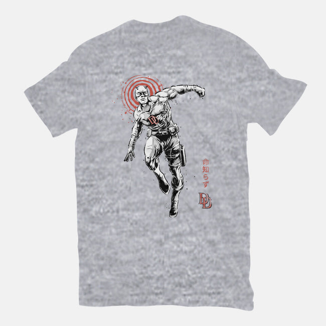 Scarlet Vigilante Sumi-E-Womens-Fitted-Tee-Astrobot Invention