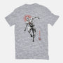 Scarlet Vigilante Sumi-E-Womens-Fitted-Tee-Astrobot Invention