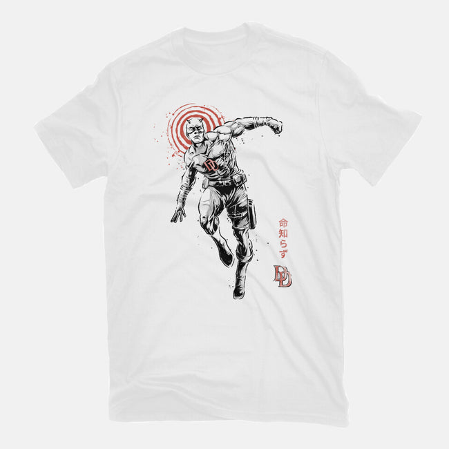 Scarlet Vigilante Sumi-E-Womens-Fitted-Tee-Astrobot Invention