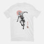 Scarlet Vigilante Sumi-E-Womens-Fitted-Tee-Astrobot Invention