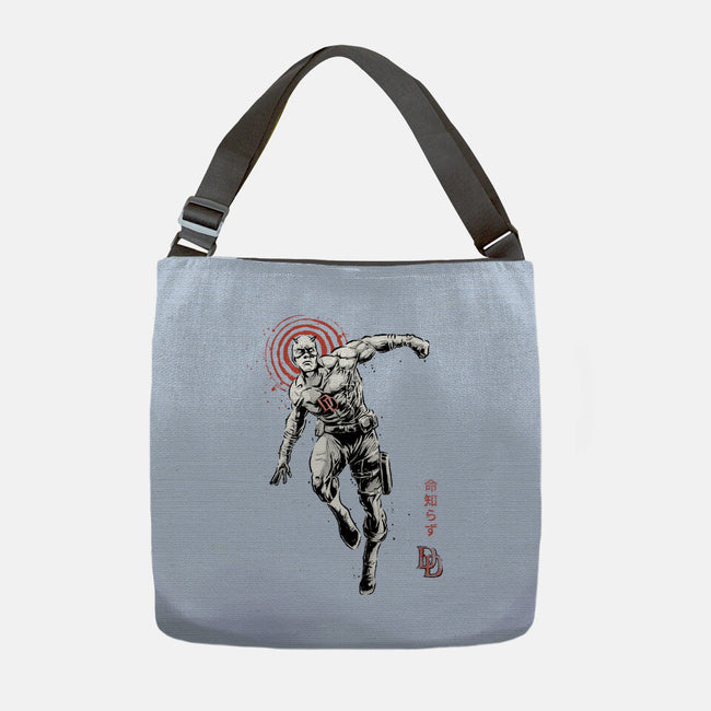 Scarlet Vigilante Sumi-E-None-Adjustable Tote-Bag-Astrobot Invention