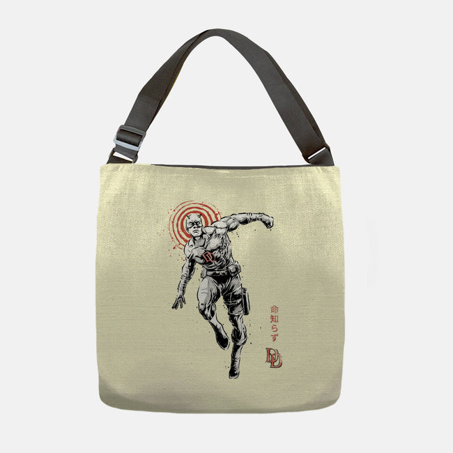 Scarlet Vigilante Sumi-E-None-Adjustable Tote-Bag-Astrobot Invention