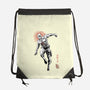 Scarlet Vigilante Sumi-E-None-Drawstring-Bag-Astrobot Invention