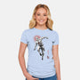 Scarlet Vigilante Sumi-E-Womens-Fitted-Tee-Astrobot Invention