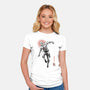 Scarlet Vigilante Sumi-E-Womens-Fitted-Tee-Astrobot Invention