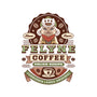 Felyne Palico Coffee Vintage-Womens-Fitted-Tee-LAGELANTEE
