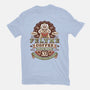 Felyne Palico Coffee Vintage-Womens-Fitted-Tee-LAGELANTEE