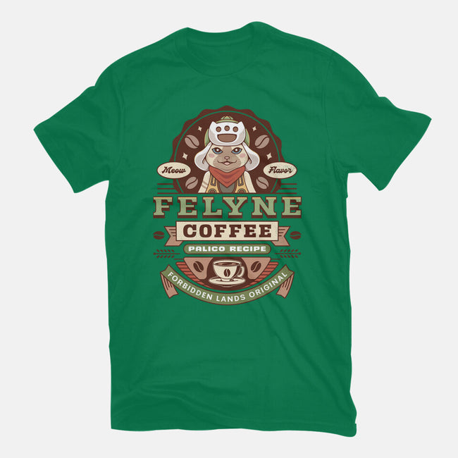 Felyne Palico Coffee Vintage-Womens-Fitted-Tee-LAGELANTEE