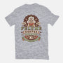 Felyne Palico Coffee Vintage-Womens-Fitted-Tee-LAGELANTEE
