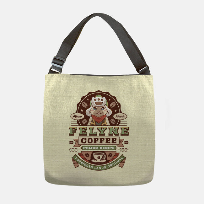 Felyne Palico Coffee Vintage-None-Adjustable Tote-Bag-LAGELANTEE