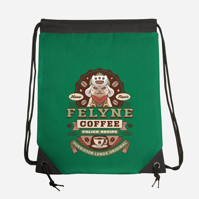 Felyne Palico Coffee Vintage-None-Drawstring-Bag-LAGELANTEE