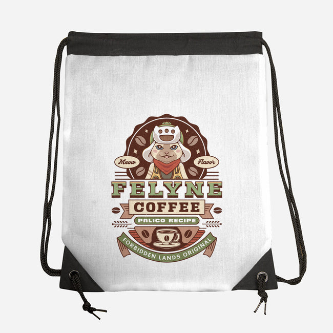 Felyne Palico Coffee Vintage-None-Drawstring-Bag-LAGELANTEE