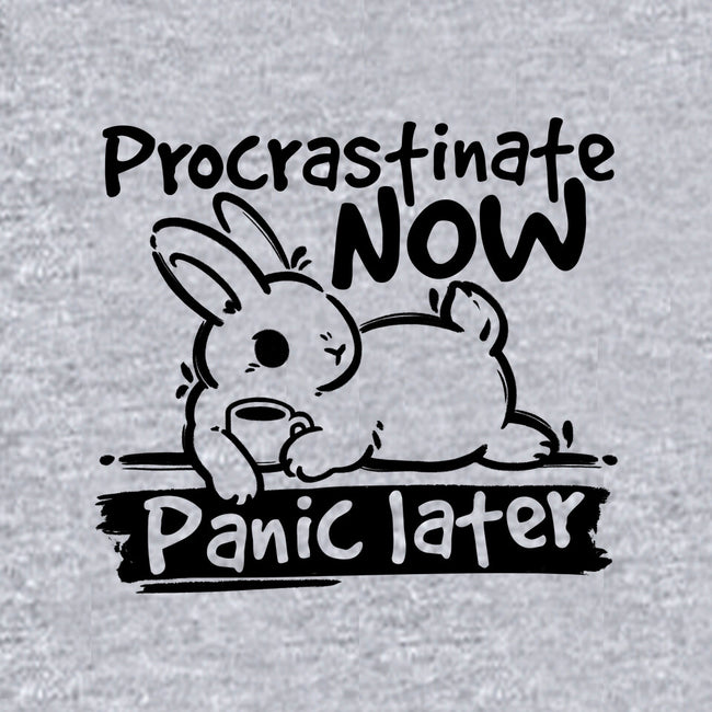 Procrastinate Now Panic Later-Womens-Fitted-Tee-NemiMakeit