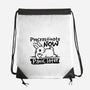 Procrastinate Now Panic Later-None-Drawstring-Bag-NemiMakeit