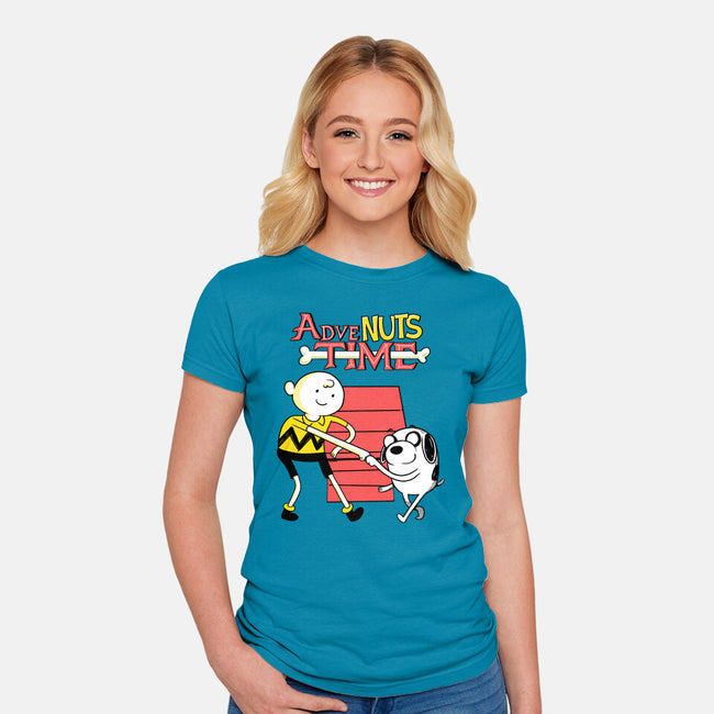 Adven-Nuts Time-Womens-Fitted-Tee-estudiofitas