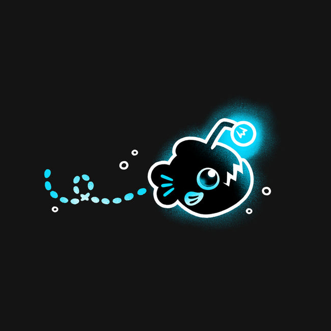 Swimming Anglerfish-Womens-Fitted-Tee-NemiMakeit