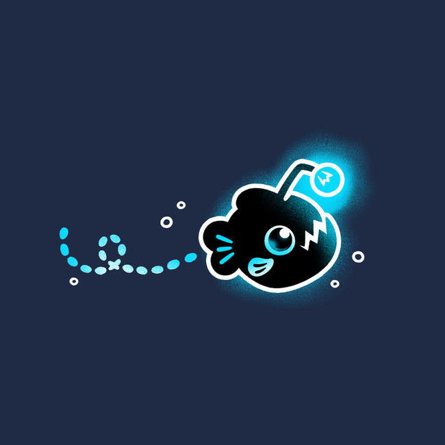 Swimming Anglerfish-Womens-Fitted-Tee-NemiMakeit