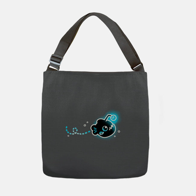 Swimming Anglerfish-None-Adjustable Tote-Bag-NemiMakeit