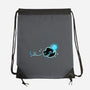 Swimming Anglerfish-None-Drawstring-Bag-NemiMakeit