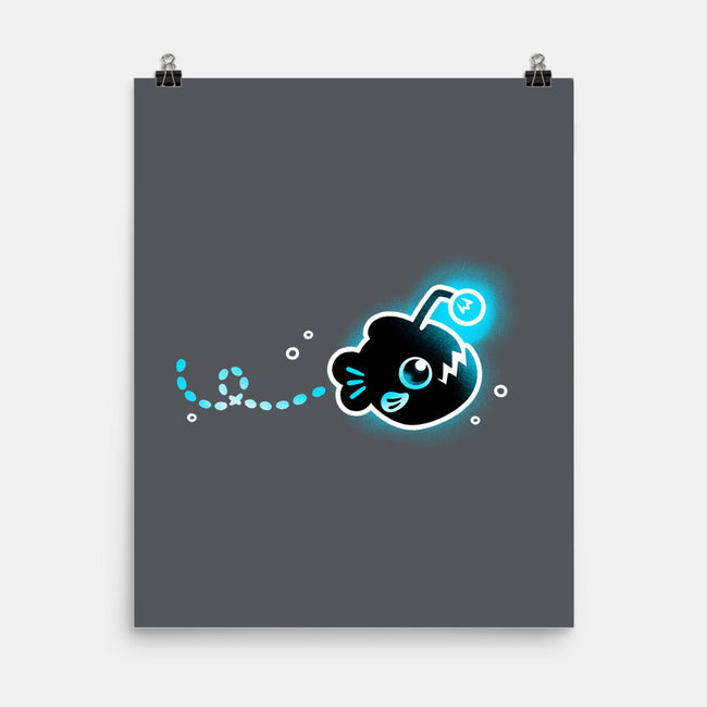 Swimming Anglerfish-None-Matte-Poster-NemiMakeit