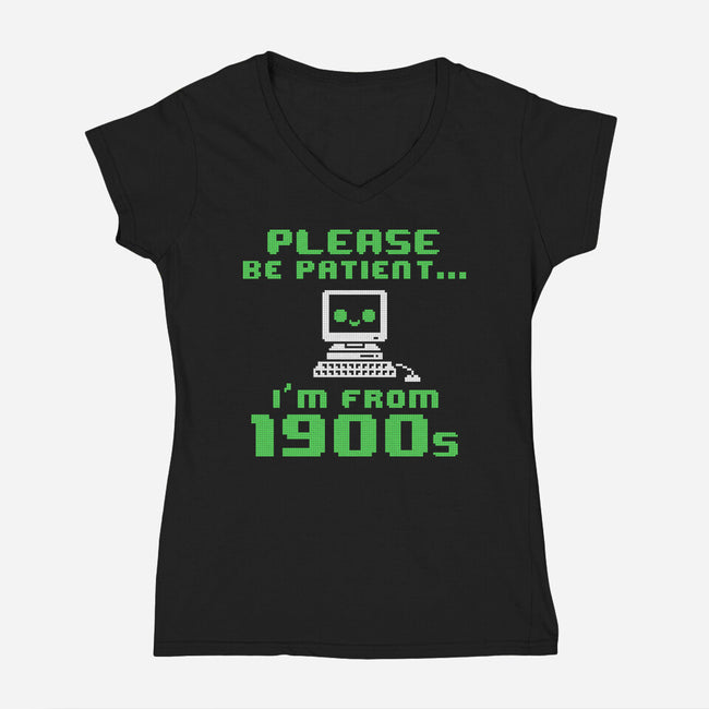 From 1900s-Womens-V-Neck-Tee-NemiMakeit