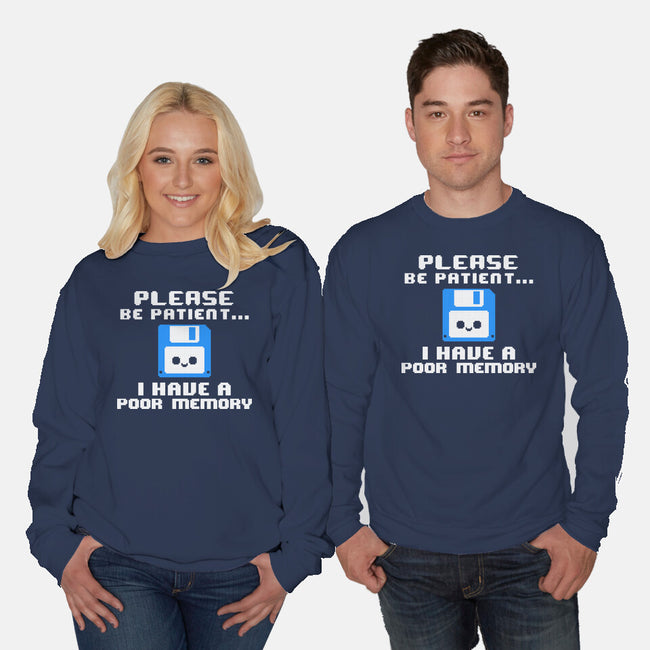 Floppy Poor Memory-Unisex-Crew Neck-Sweatshirt-NemiMakeit