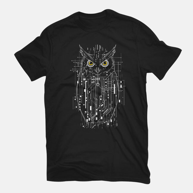 Owl Of Tomorrow-Mens-Basic-Tee-kharmazero