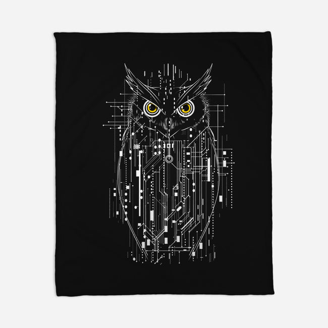 Owl Of Tomorrow-None-Fleece-Blanket-kharmazero