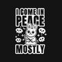 I Come In Peace Mostly-Unisex-Crew Neck-Sweatshirt-FunkVampire