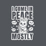 I Come In Peace Mostly-Unisex-Crew Neck-Sweatshirt-FunkVampire