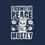 I Come In Peace Mostly-Unisex-Crew Neck-Sweatshirt-FunkVampire