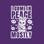 I Come In Peace Mostly-Unisex-Crew Neck-Sweatshirt-FunkVampire