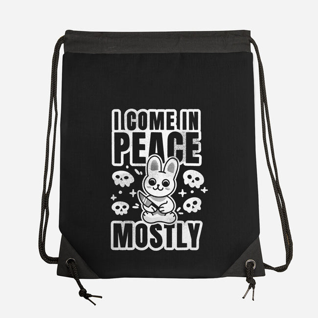 I Come In Peace Mostly-None-Drawstring-Bag-FunkVampire